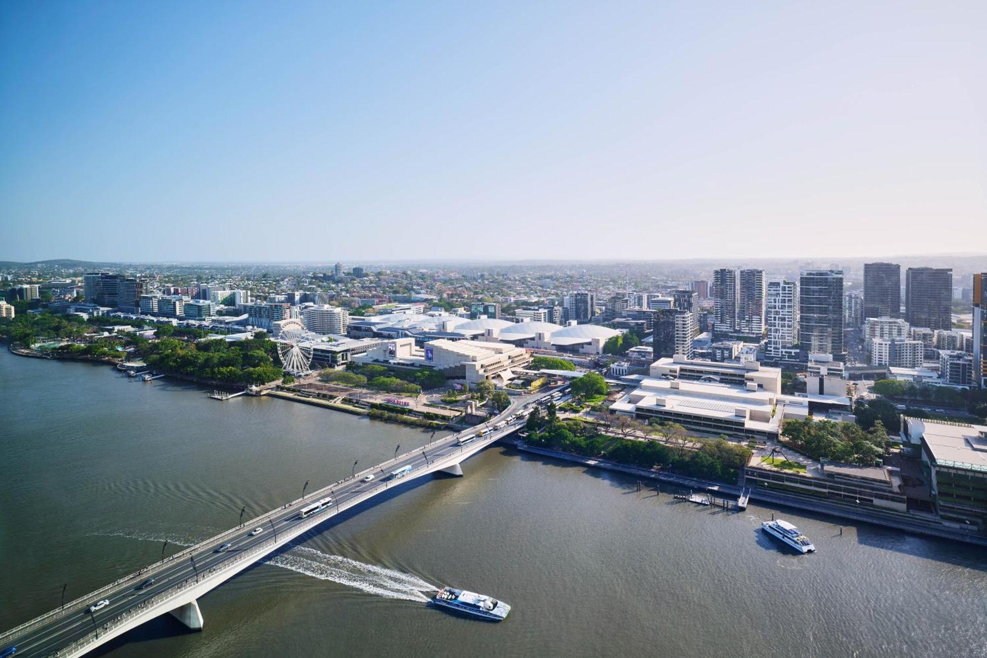 W Brisbane Hotel Exterior photo Aerial view of the proposed Brisbane International Pool